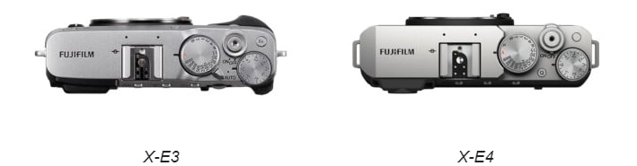 Mặt trên máy ảnh Fujifilm X-E4