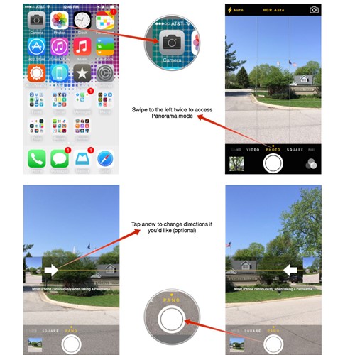 Chụp paronama với iOS 6 trên iphone