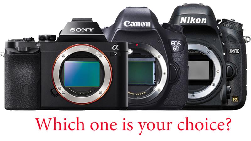 Cạnh tranh Full Frame giá rẻ: Nikon D610 vs Sony Alpha A7 vs Canon EOS 6D