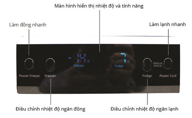 Hướng dẫn Sử dụng Bảng Điều khiển Tủ lạnh Samsung RSA1WTSL1 / XSV 