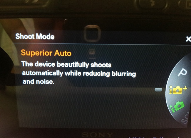 Chế độ Intelligent Auto và Superior Auto trên máy ảnh Sony
