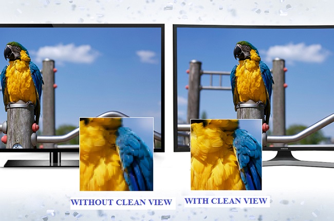 Công nghệ hình ảnh vượt trội Clean View trên ti vi Samsung