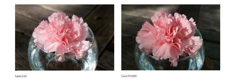 So sánh Fujifilm X-A3 với Canon EOS M10