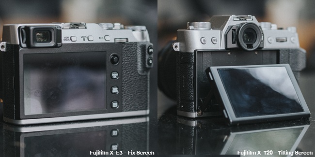 Sự khác biệt nào giữa Fujifilm X-E3 và X-T20