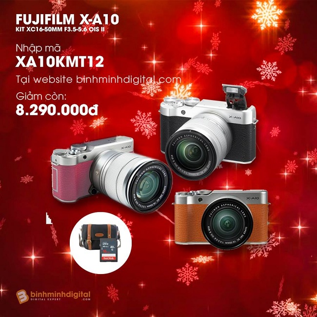 Dành cả thanh xuân để săn Mã Giảm Giá máy ảnh Fujiifilm X-A10