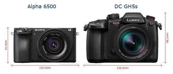 So sánh Panasonic GH5s và Sony A6500