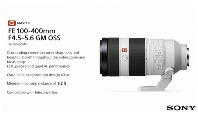 Ống kính Sony FE 100-400mm F4.5-5.6 GM OSS (SEL100400GM)