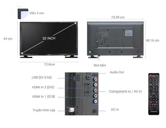 TIVI SAMSUNG 32J4003D ( TV LED, HD, 32 inch)