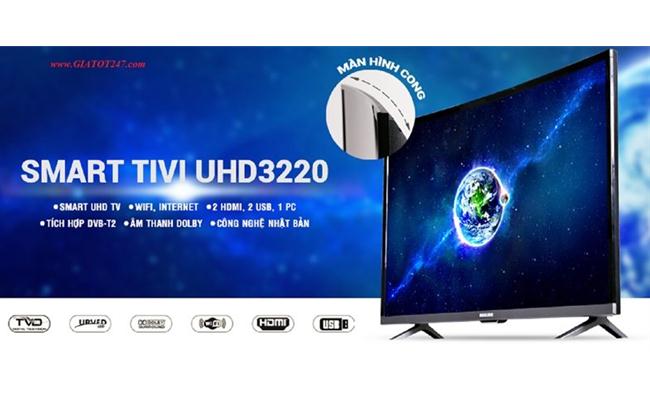 Tivi Darling UHD 3220 (Smart TV, Màn Hình Cong, 32 inch)