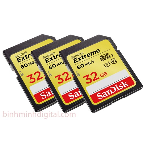 Thẻ Nhớ SDHC Sandisk Extreme 32GB Class 10 60MB/S