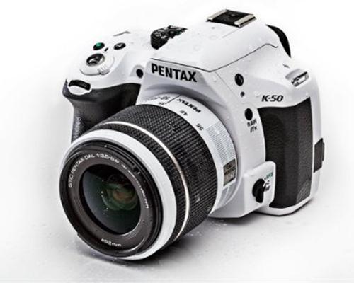 Máy Ảnh Pentax k-50 (DAL 18-55mm WR) Lens Kit (Trắng)