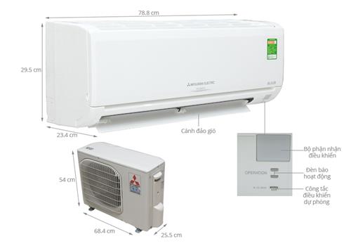 Máy Lạnh Mitsubishi Electric MSY-GH10VA (1 HP, inverter)