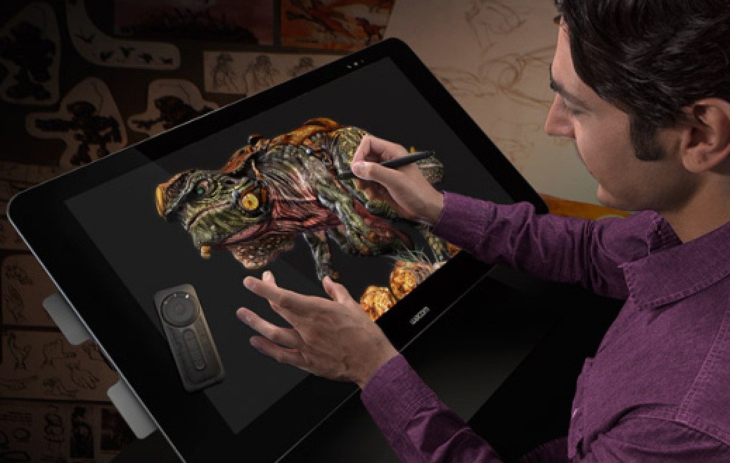 Графический планшет paint. Wacom Cintiq 27 HD. Wacom Cintiq 27hd Touch DTH-2700. Графический планшет Wacom DTH-2700. Wacom Cintiq Pro 27.