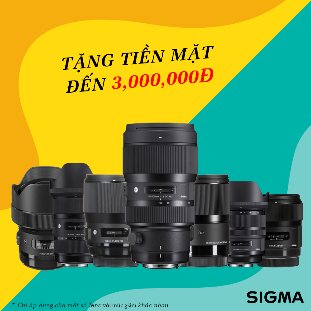 Bạn đã biết gì về chương trình khuyến mãi khi mua ống kính Sigma tại Binh Minh Digital chưa