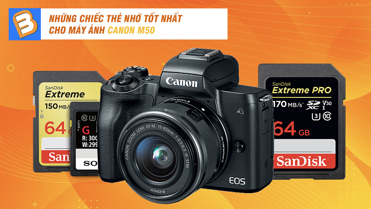 Sử dụng thẻ nhớ tốt nhất cho máy ảnh Canon M50 không chỉ giúp bạn lưu trữ nhiều hình ảnh và video đẹp, mà còn giúp cải thiện tốc độ truyền dữ liệu và xử lý hình ảnh. Hãy xem hình ảnh liên quan để tìm ra thẻ nhớ phù hợp cho máy ảnh Canon M50 của bạn.