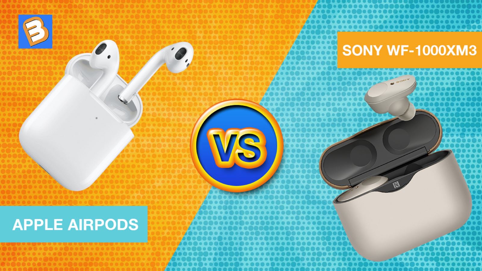 So sánh tai nghe Apple Airpods và Sony WF-1000XM3