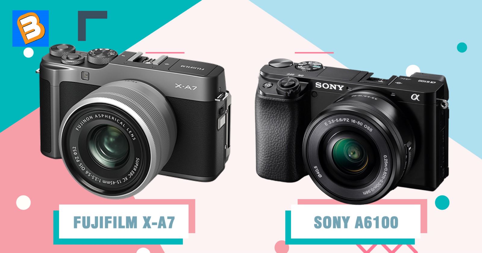 So sánh Fujifilm X-A7 với Sony A6100