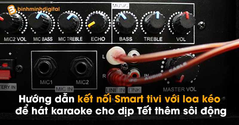 Hướng dẫn kết nối Smart tivi với loa kéo để hát karaoke cho dịp Tết thêm sôi động