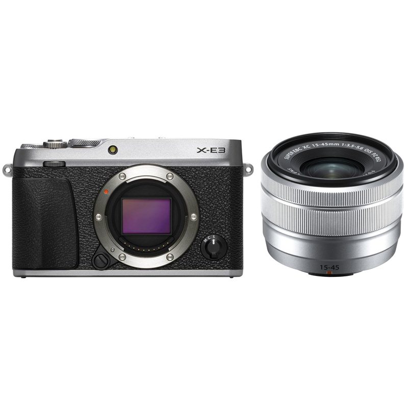 Máy Ảnh Fujifilm X-E3 Kit XC15-45 mm F 3.5.5.6 OIS PZ (Bạc