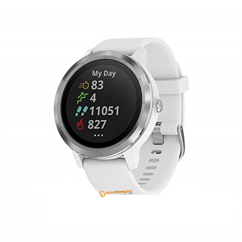 Garmin vivoactive 3 white on sale stainless