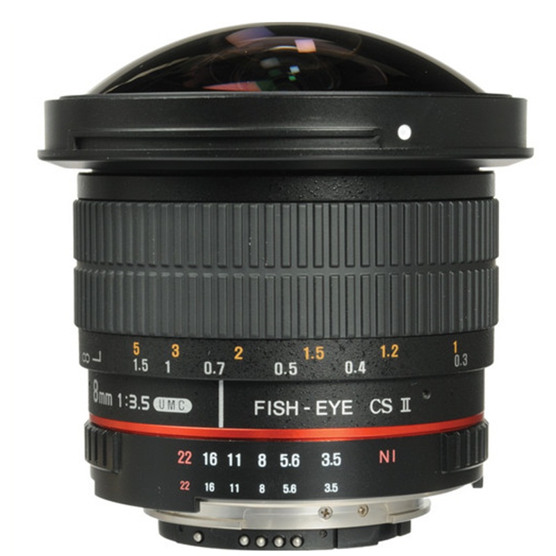 Ống Kính Samyang 8mm F/3.5 UMC Fisheye CSII For Nikon chính Ống Kính Samyang 8mm F/3.5 UMC Fisheye CSII For Nikon chính