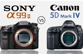 Canon 5D mark IV và Sony Alpha A99 mark II- kẻ 8 lạng người nửa cân