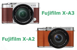 So sánh máy ảnh Fujifilm X-A2 và Fujifilm X-A3