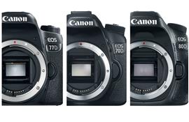So sánh máy ảnh Canon 77D, Canon 70D và Canon 80D