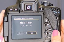 Những lưu ý khi cập nhật Firmware cho máy ảnh