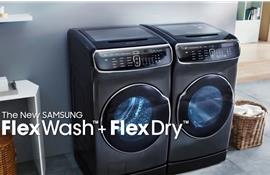 Thoải mái giặt giũ với máy giặt Samsung FlexWash thiết kế lồng đôi