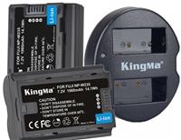 Bộ 2 Pin 1 sạc máy ảnh Kingma cho Fujifilm NP-W235
