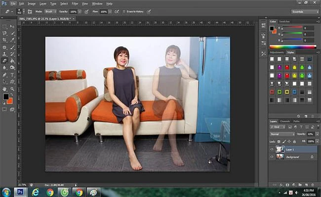 Độc đáo với những bức hình phân thân