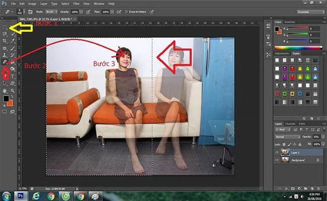 Độc đáo với những bức hình phân thân