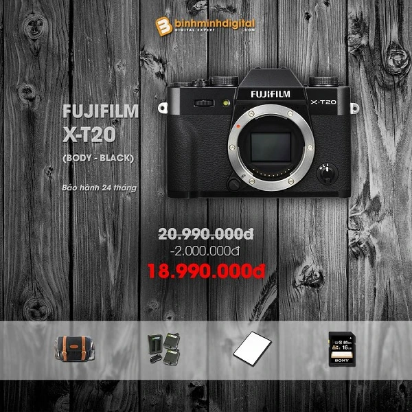 Giảm giá “bùng nổ” khi mua máy ảnh và ống kính Fujifilm tại Binhminhdigital dịp cuối năm