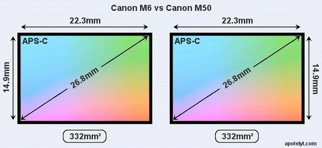 So sánh Canon EOS M50 và Canon EOS M6