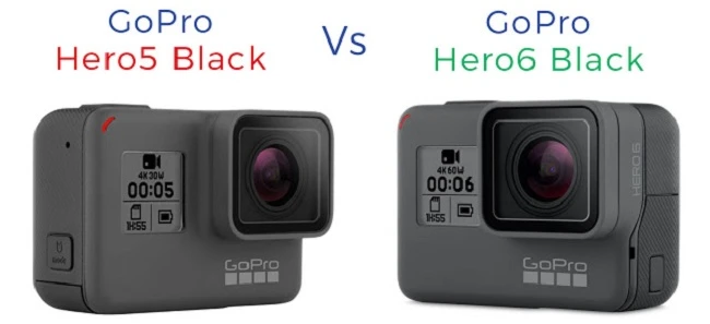 So sánh GoPro Hero 6 Black với Hero 5 Black