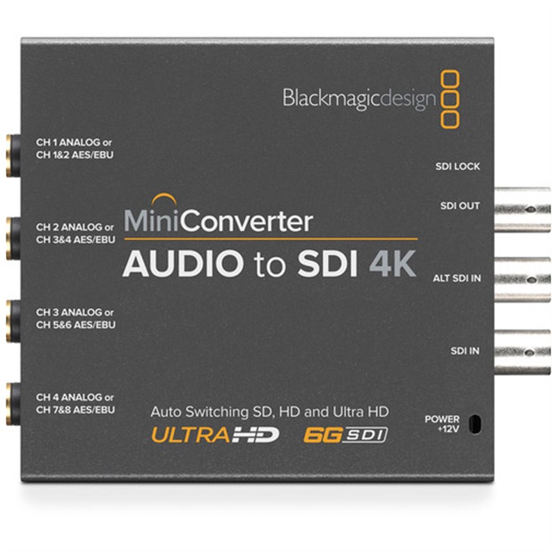 Blackmagic Mini - Audio to SDI 4K (CONVMCAUDS4K)