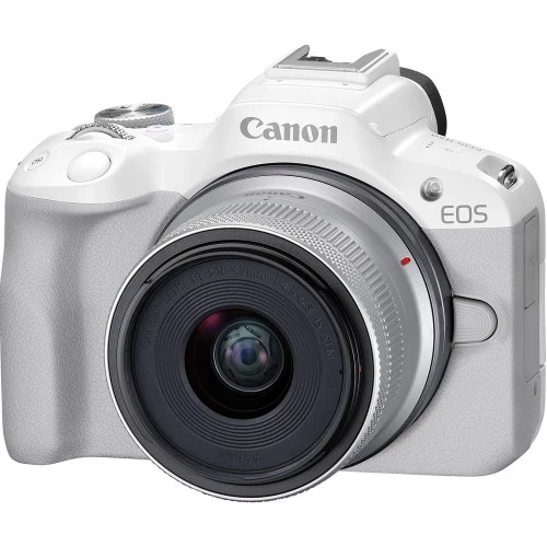 Máy Ảnh Canon EOS R50 ( White) + Lens RF-S 18-45mm - Chính Hãng
