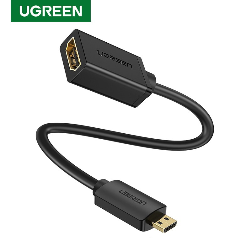 Cáp Micro HDMI To HDMI Female Dài 20cm Cao Cấp Chính Hãng Ugreen 20134