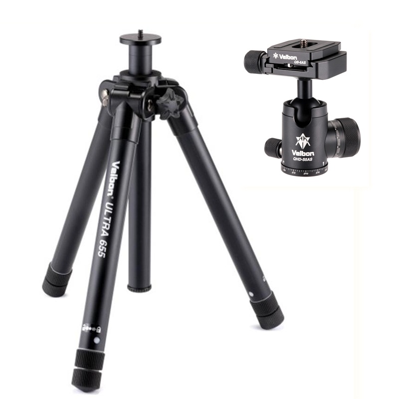 Chân Máy Velbon Ultra 655A + Ballhead Velbon QHD-S5AS