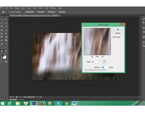 Dùng Photoshop chỉnh hiệu ứng cực đẹp cho ảnh chụp thác nước