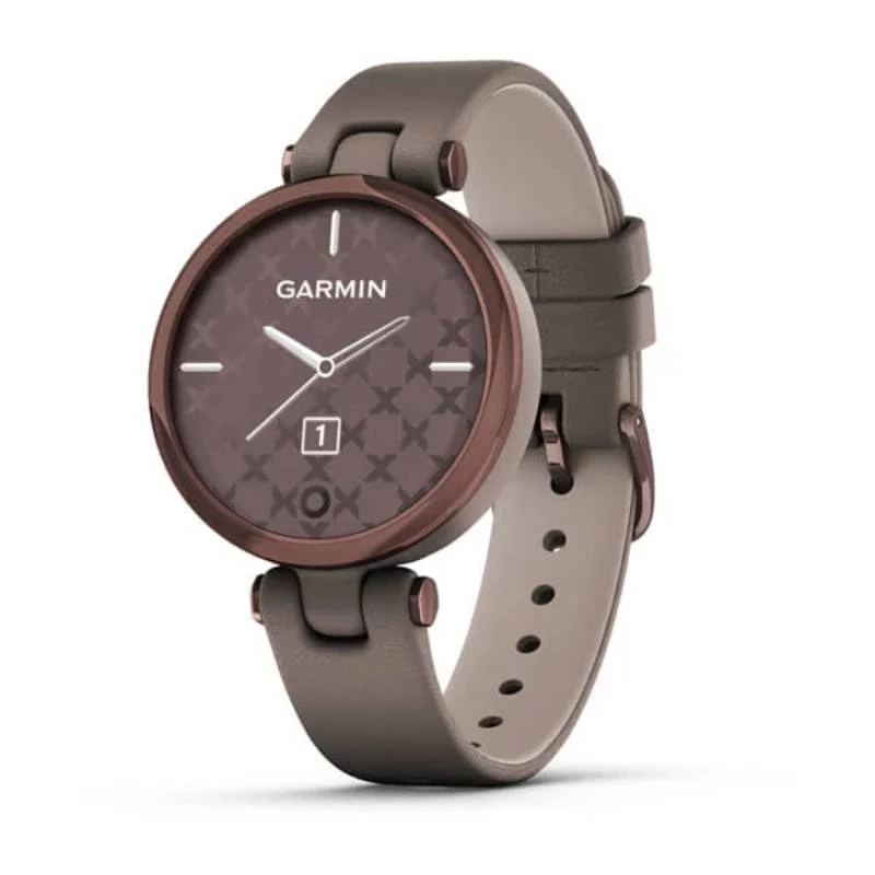 Đồng Hồ Thông Minh Garmin Lily - DarkBronze/Paloma/Leather