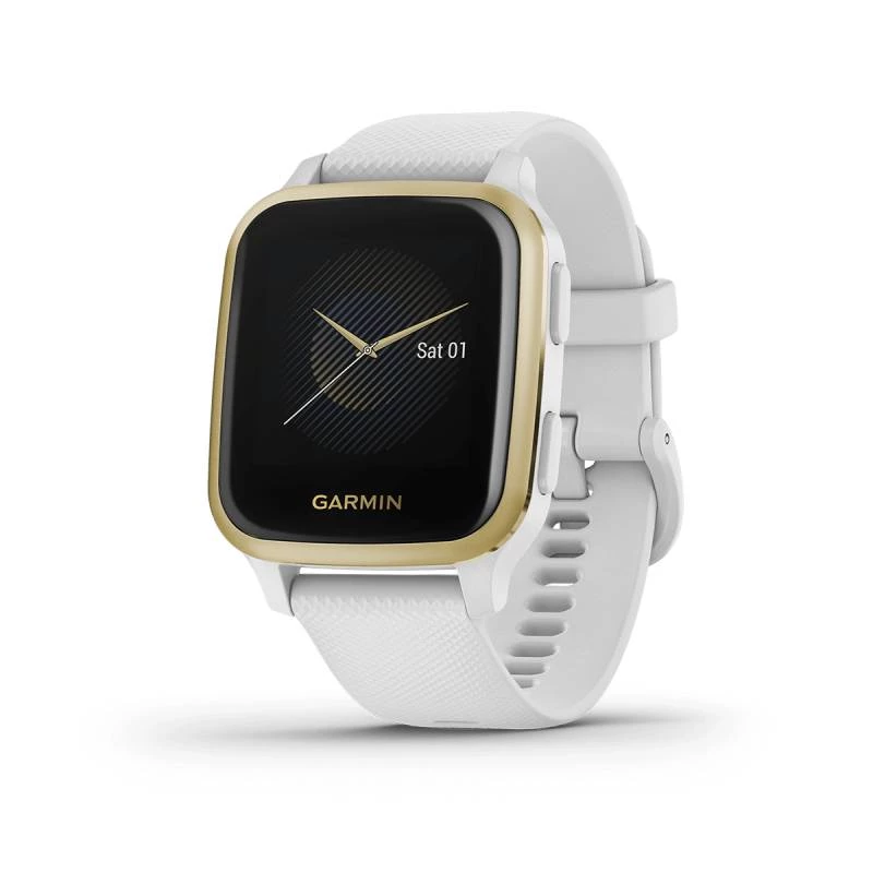 Đồng Hồ Thông Minh Garmin Venu Sq - White/Light Gold