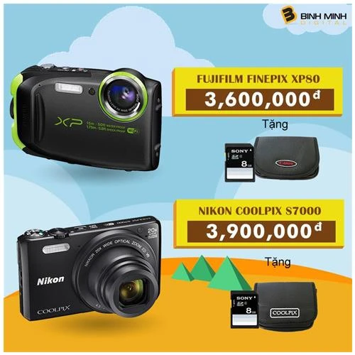 Chương trình giảm giá máy ảnh du lịch tại Binh Minh Digital từ 22/04 tới 24/04/2016.