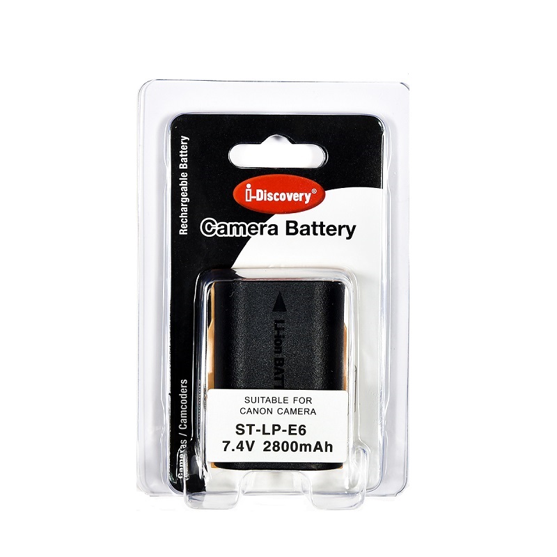 Pin i-Discovery LP-E6 Cho Canon 5D II, 5D III, 60D, 70D, 80D, 7D, 6D, 5D Mark IV