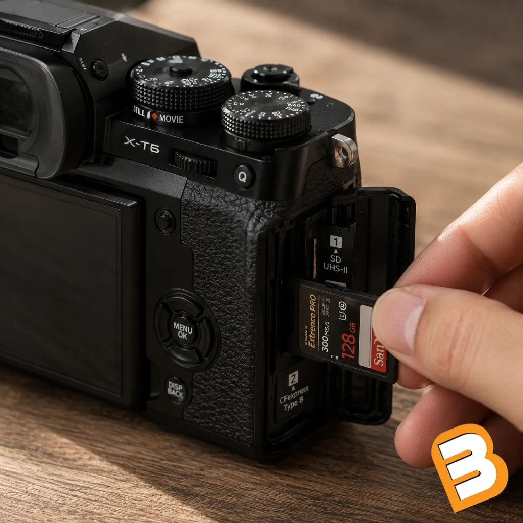 Hướng dẫn chọn thẻ nhớ tốc độ cao cho máy ảnh Fujifilm X-T6 chính hãng