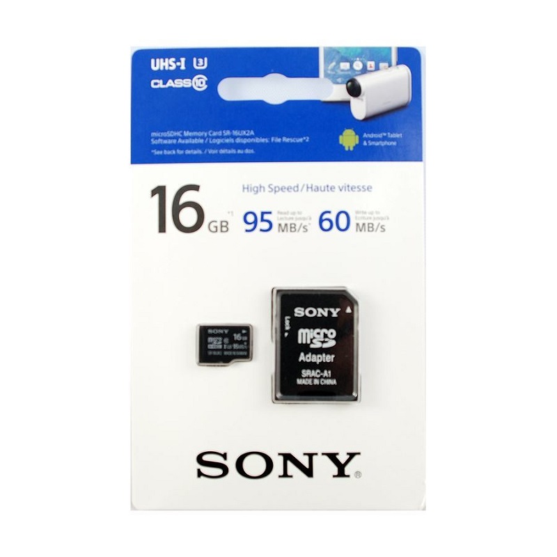 Thẻ nhớ MicroSDHC Sony 16GB 95Mb/s (SR-16UX2A)