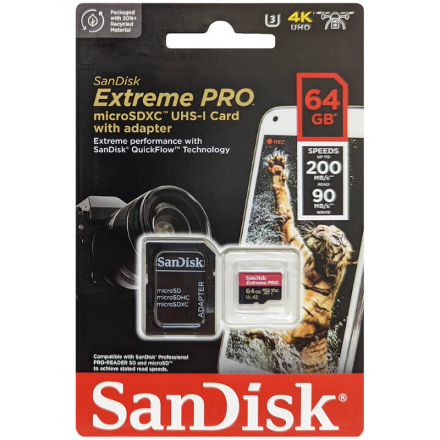 Thẻ nhớ MicroSD 64GB Sandisk Extreme Pro 200 MB/s (Bản mới nhất 2022) 5