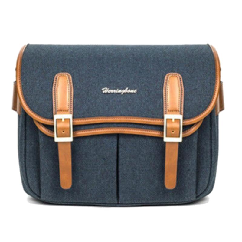 Túi Máy Ảnh Herringbone Maniere Medium Navy