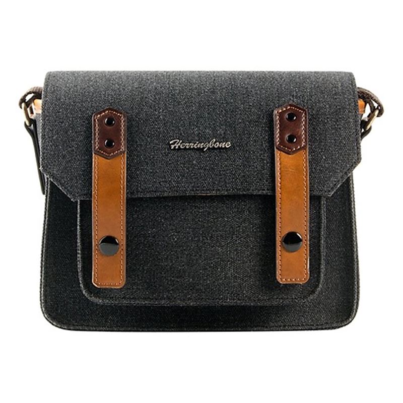 Túi Máy Ảnh Herringbone Papaspocket Small Charcoal